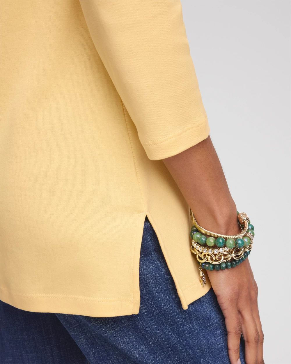 Pima Cotton Square-Neck Tunic | Chico's